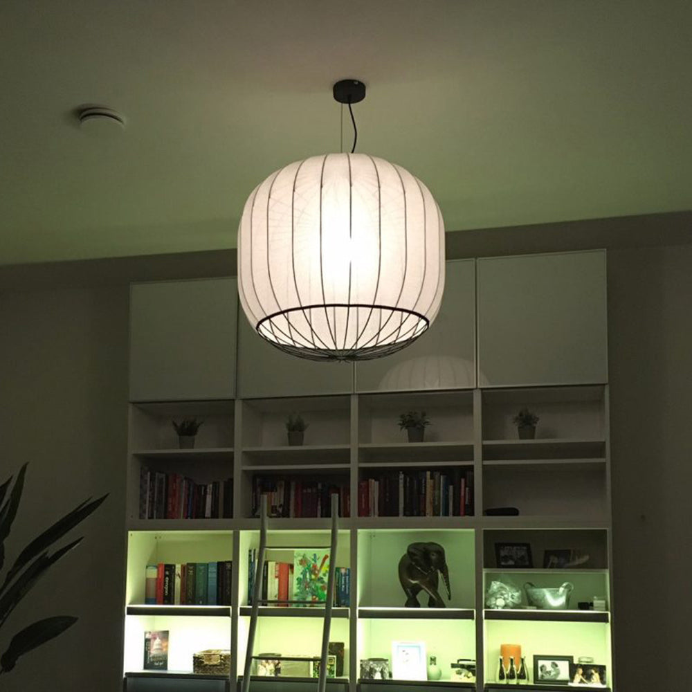 Ritta Vintage Metallo Tessuto Lampade a Sospensione Camera da Letto