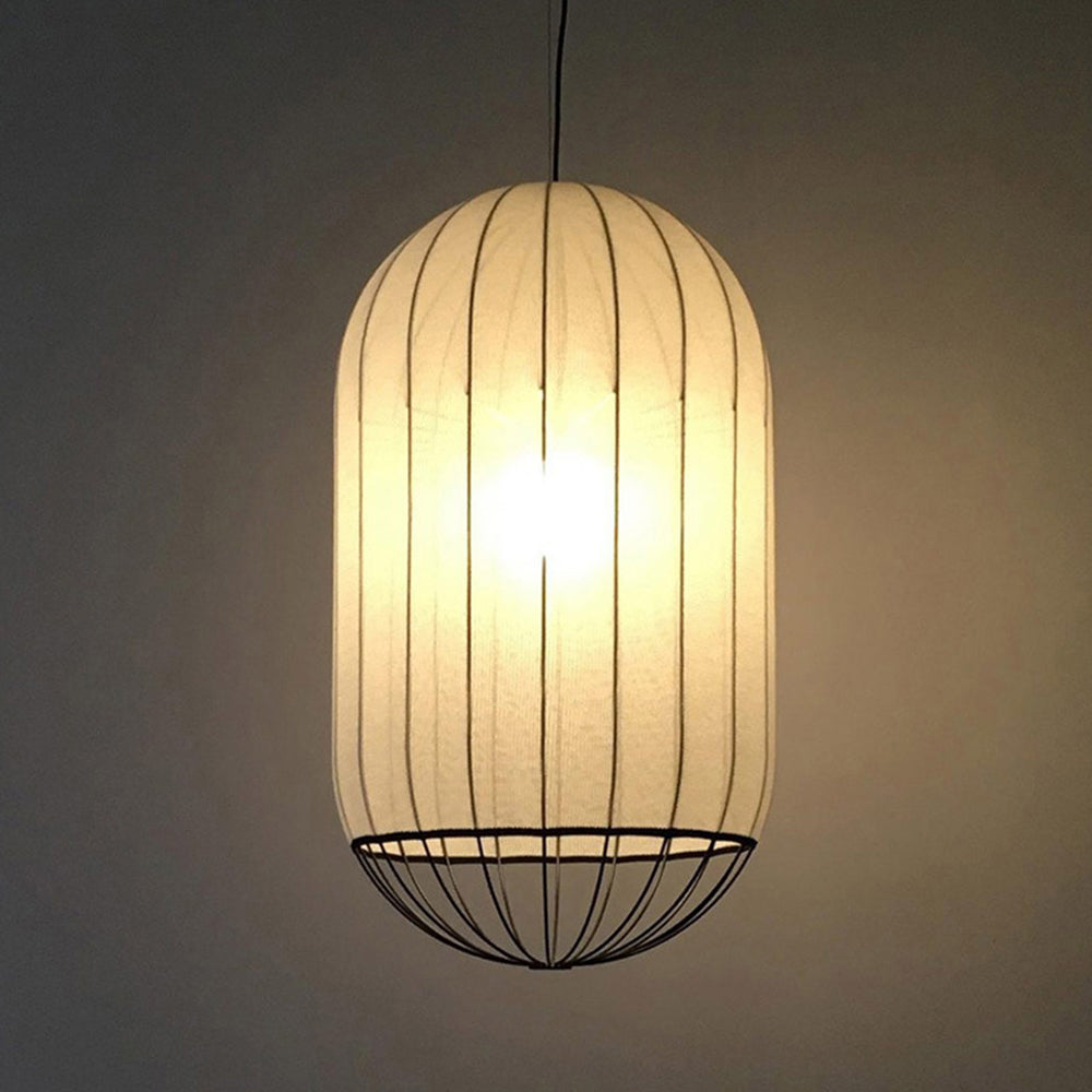 Ritta Vintage Metallo Tessuto Lampade a Sospensione Camera da Letto