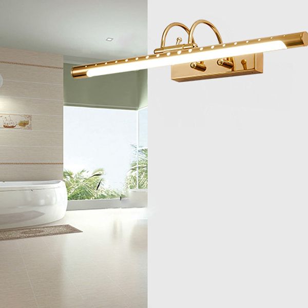 Moderno Minimalismo LED Lineare Applique Oro Metallo/Acrilico Bagno/Soggiorno/Camera da Letto