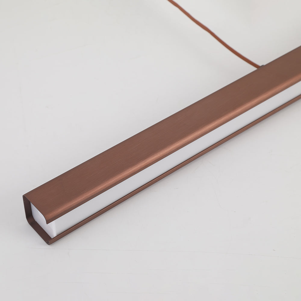 Arisha Moderna LED Lampada a Sospensione Metallo Nero/Marrone Lineare - Relic Pieces