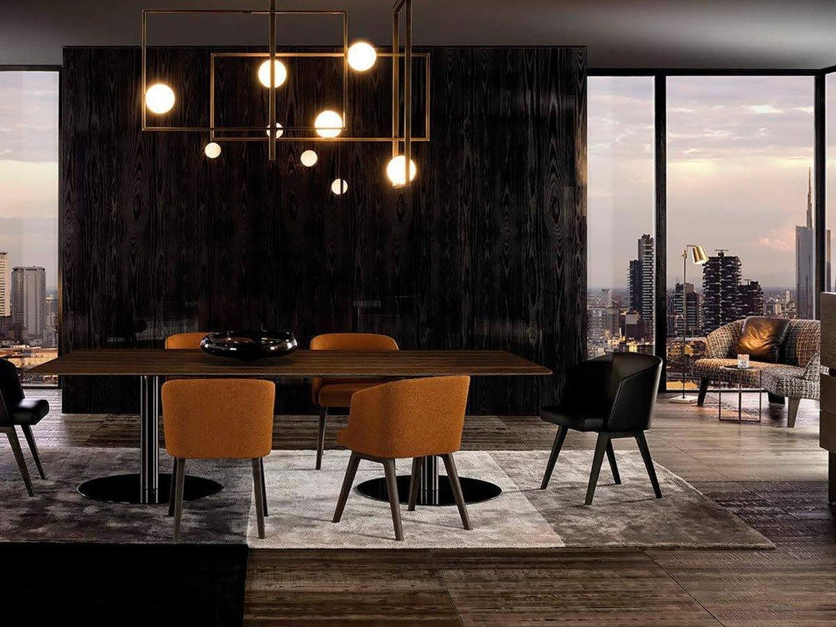 Veliiel lampadario Mondrian Geometrico in vetro e ottone moderno
