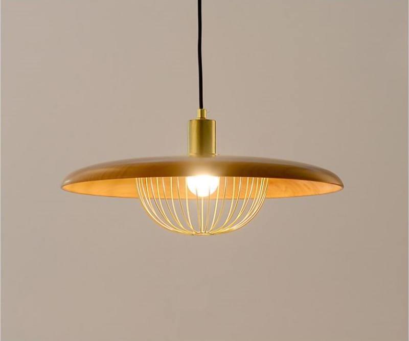 Rinoira lampada a sospensione in legno Retro vintage