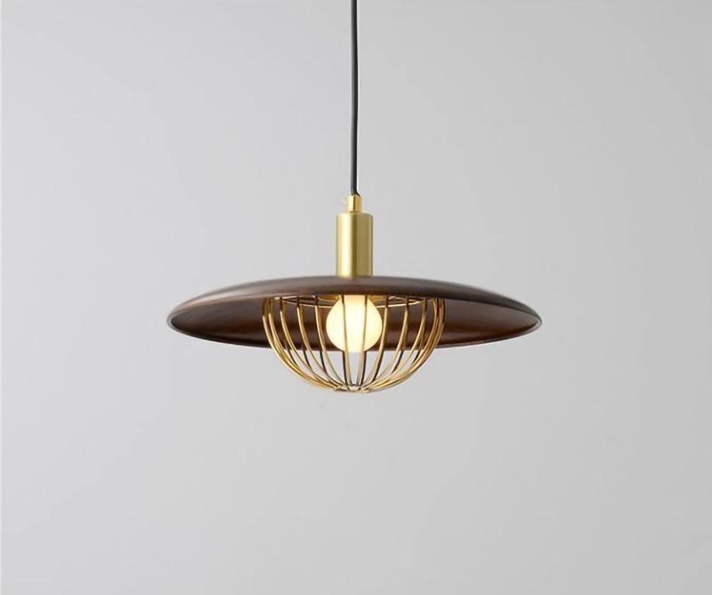 Rinoira lampada a sospensione in legno Retro vintage