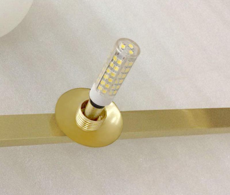 Veliiel lampadario Mondrian Geometrico in vetro e ottone moderno