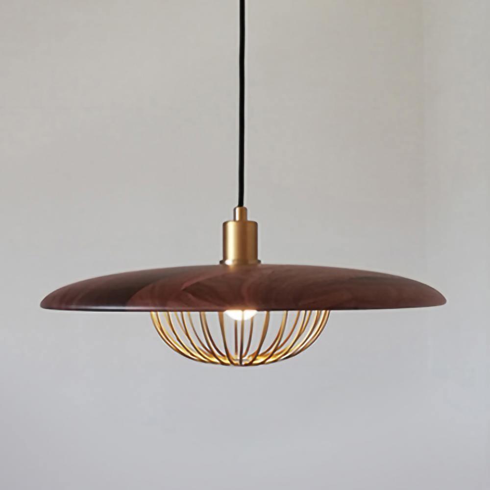 Rinoira lampada a sospensione in legno Retro vintage