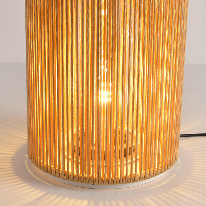 Ray Lampade da Esterno Metallo Rattan Retro Cavo/Solare/USB Giardino