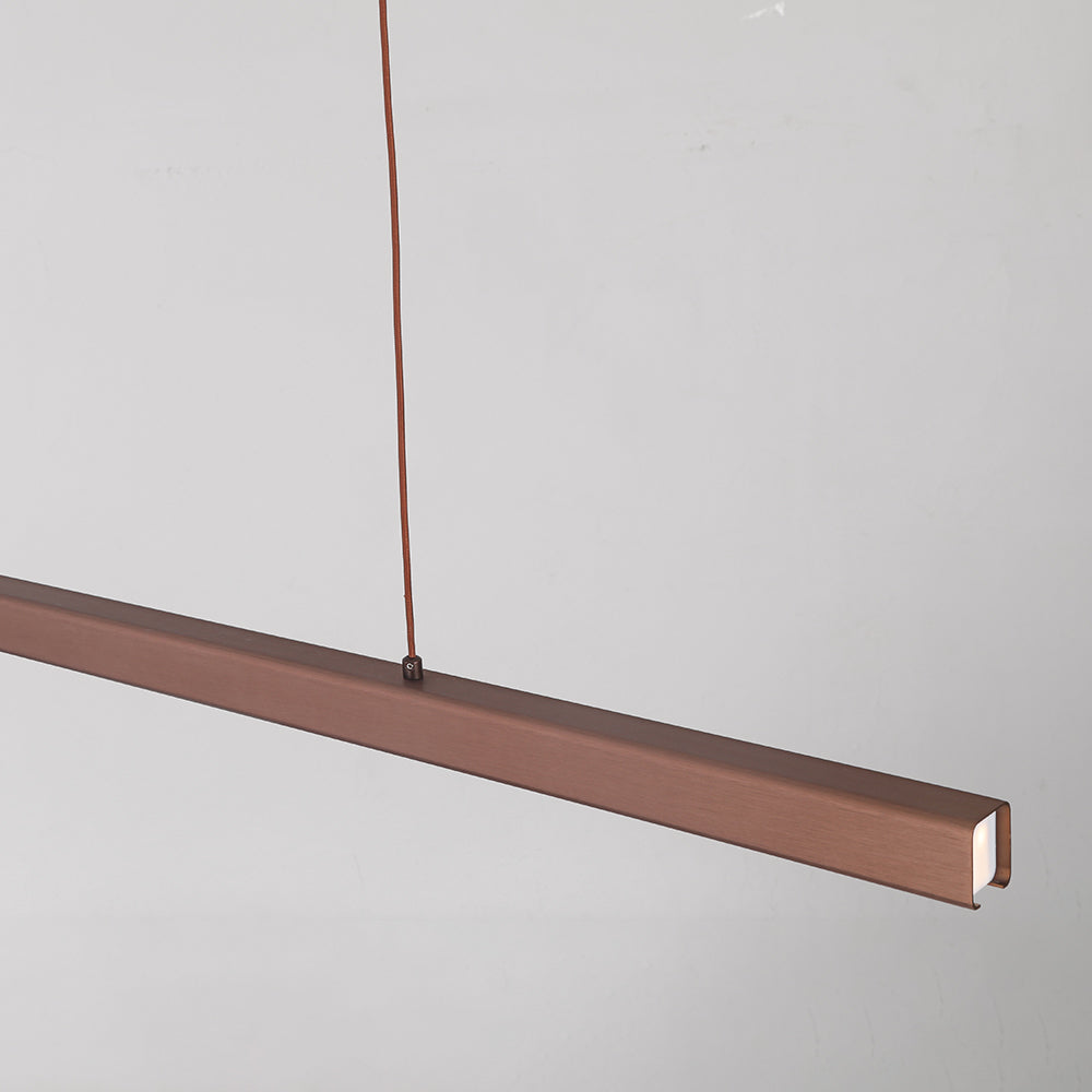 Arisha Moderna LED Lampada a Sospensione Metallo Nero/Marrone Lineare - Relic Pieces