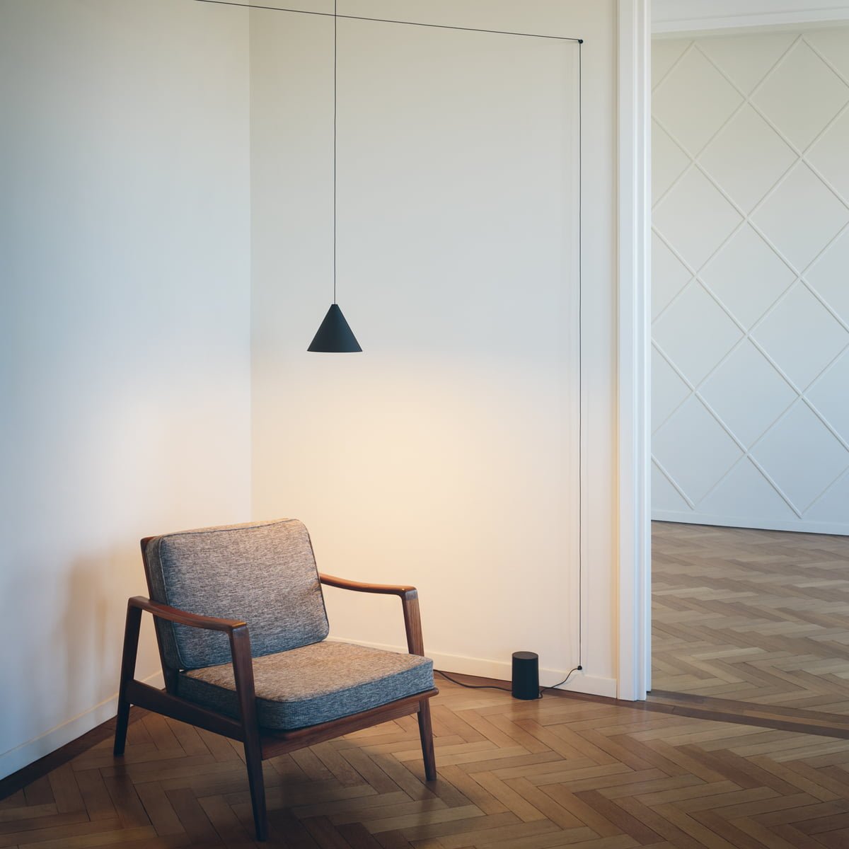 Fio lampada a sospensione plastica minimalista