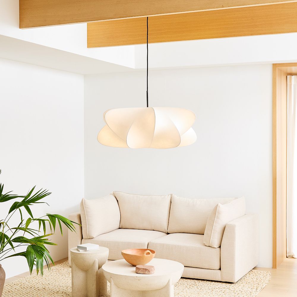 Bibi lampada a sospensione decorativa in seta nuvolosa