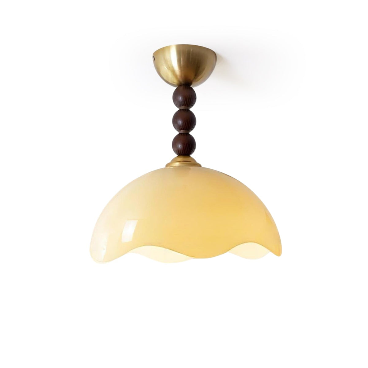 Syraeia lampada da soffitto in vetro corallo con design nordico