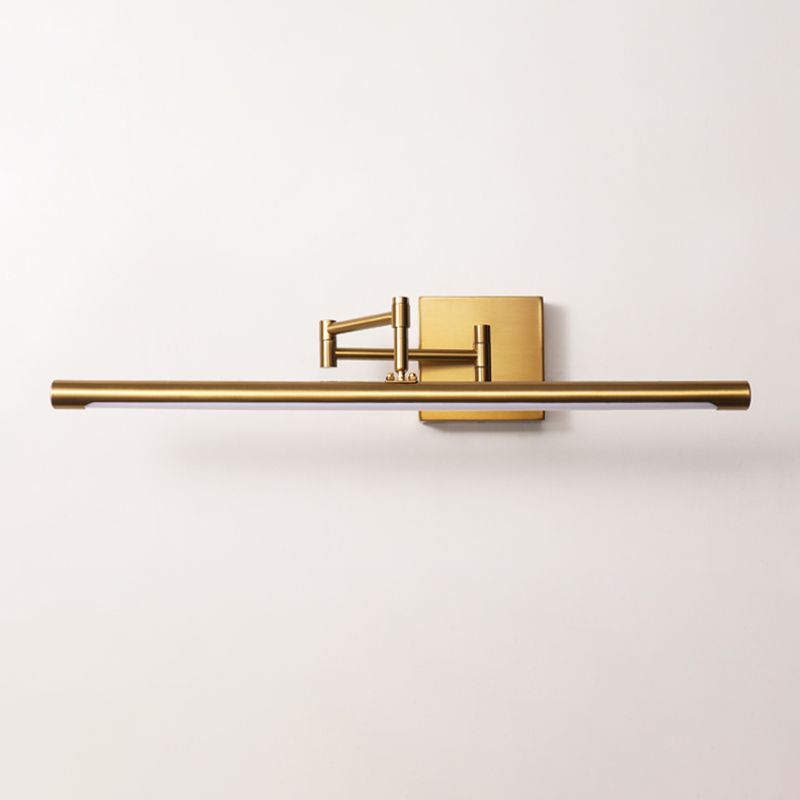 Arisha Moderno Classico LED Applique Metallo Oro Specchio Bagno
