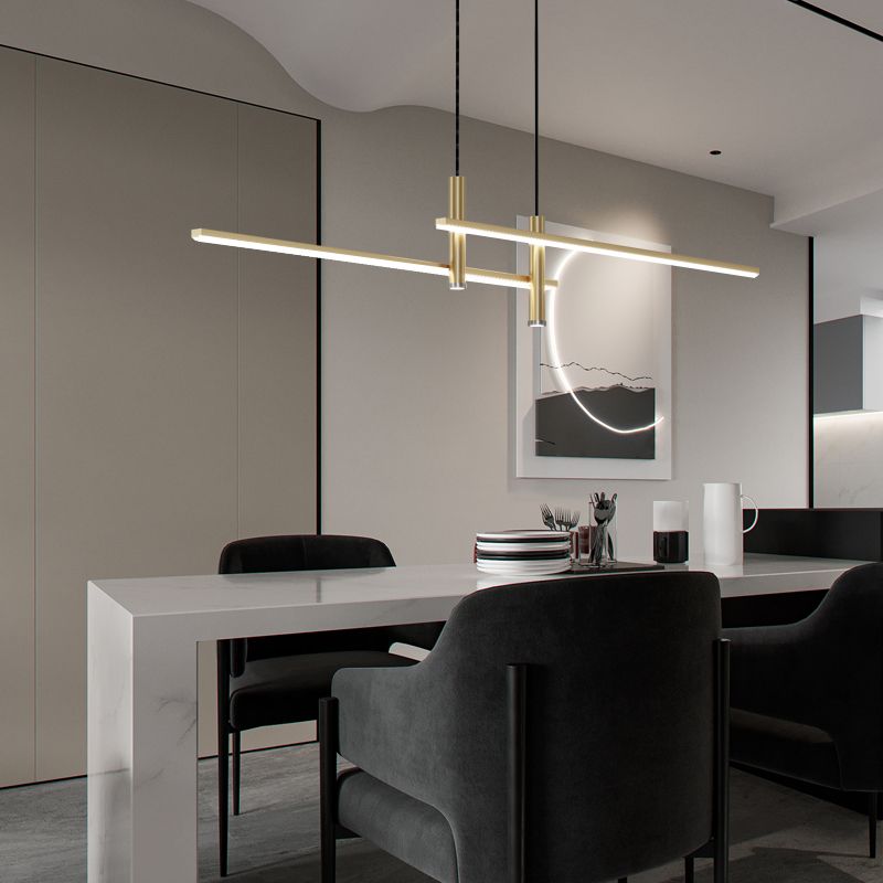 Arisha Lampada a Sospensione Lineare Moderna per Sala da Pranzo - Relic Pieces