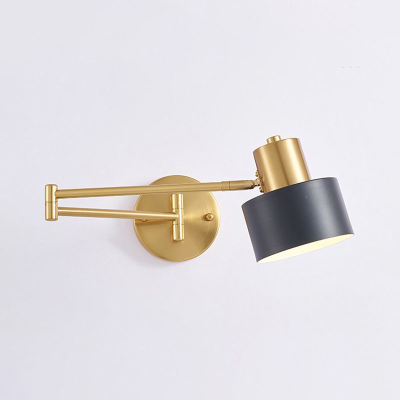 Arisha Moderne Applique Metallo Regolabile Nero Camera da Letto