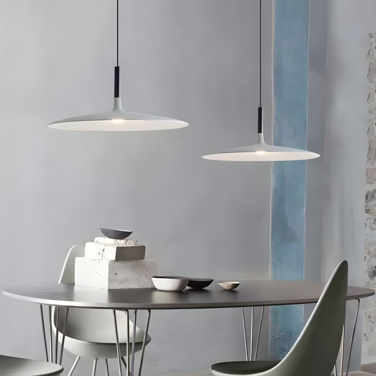 Ardinena lampada a sospensione Disco Piatto in Alluminio