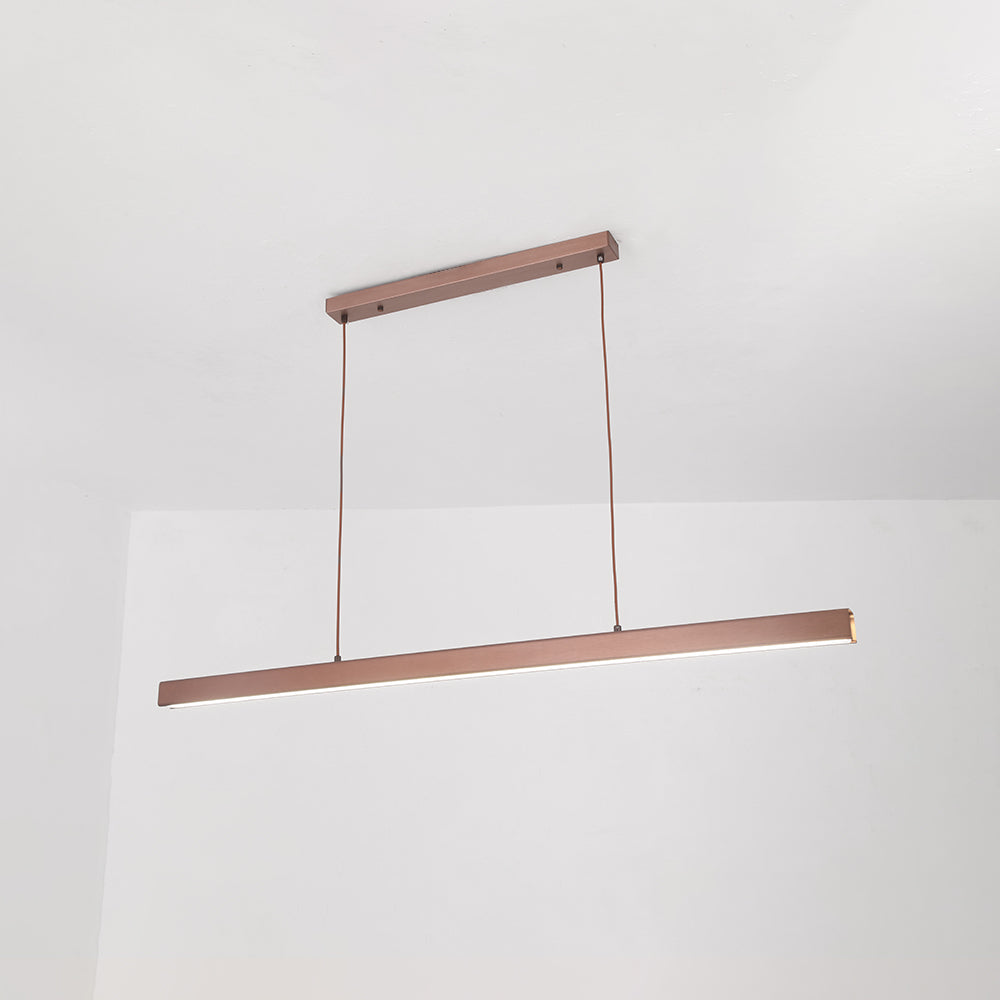 Arisha Moderna LED Lampada a Sospensione Metallo Nero/Marrone Lineare - Relic Pieces