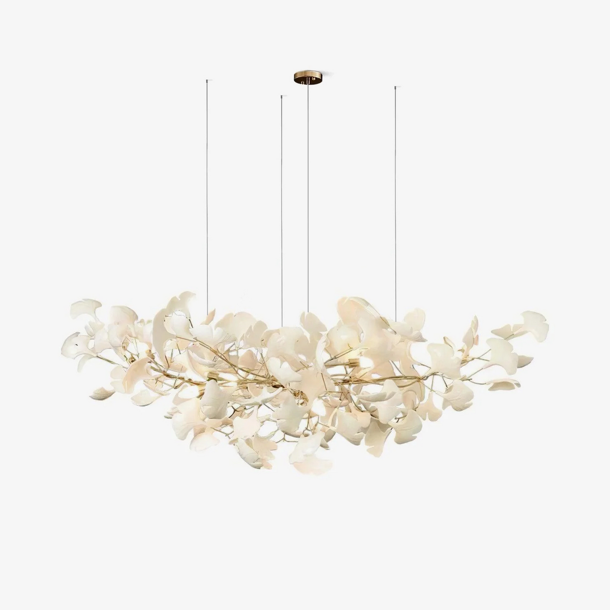 Cereian lampadario in Ceramica a petali di Ginkgo