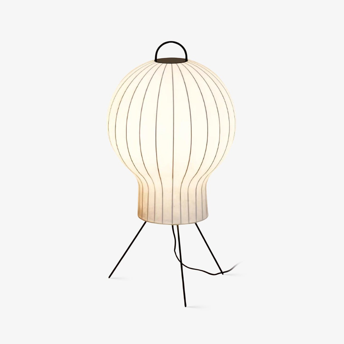 Balloon lampada da terra minimalista in Seta a globo