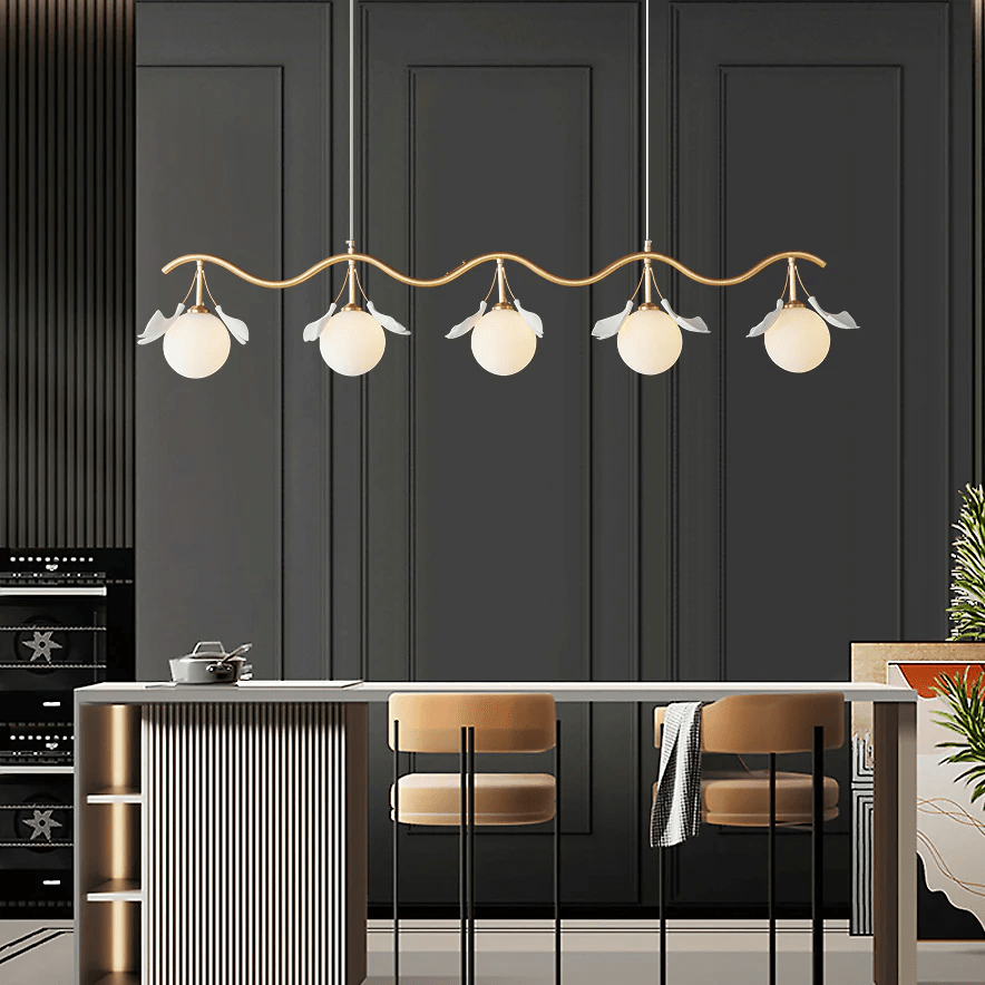 Hunell lampadario in ottone con Motivo Florale floreale