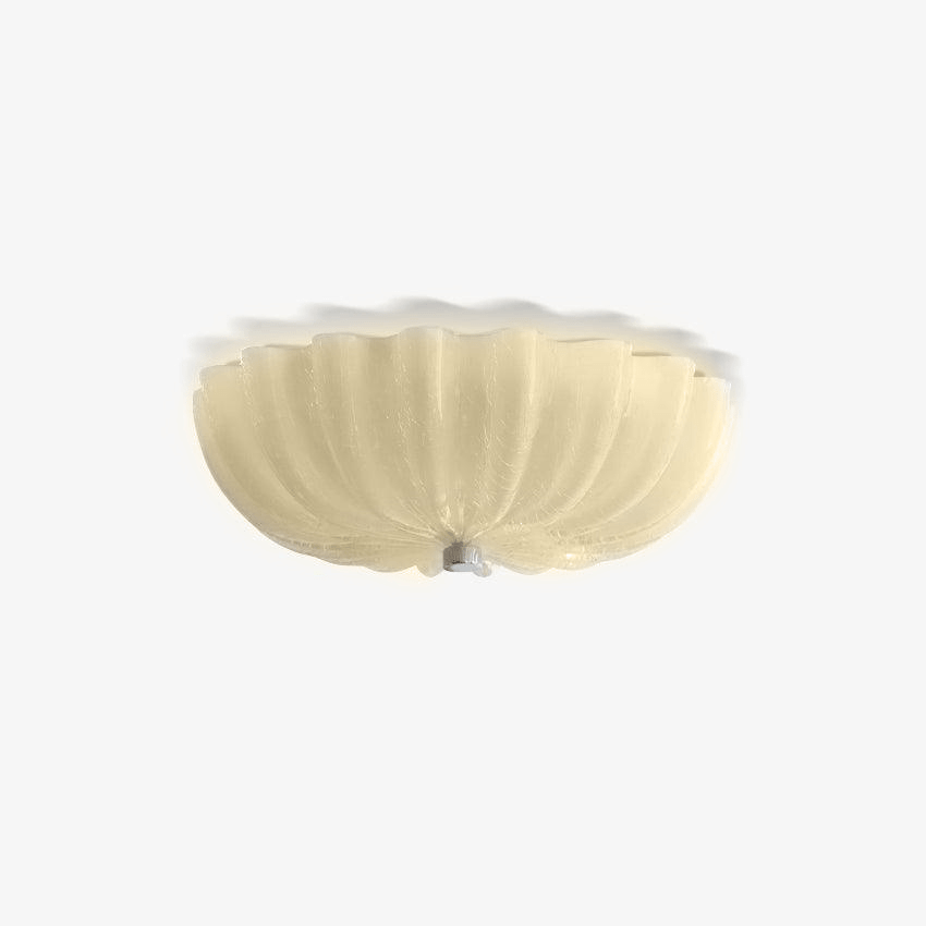 Urelis plafoniera vetro Soffiato Murano Forma Conchiglia