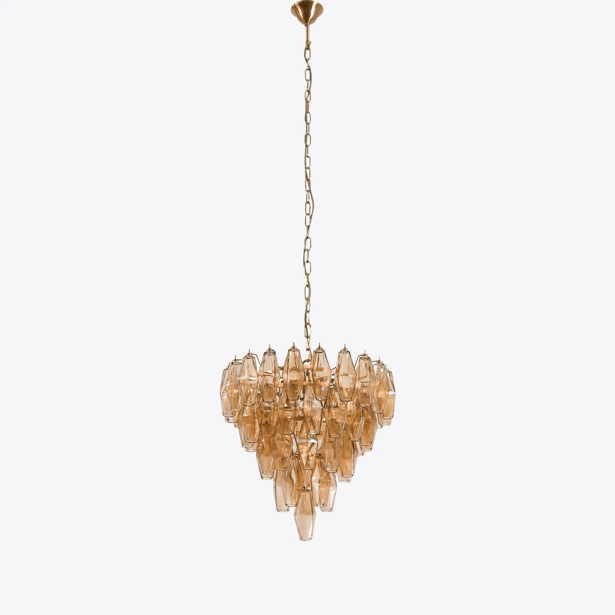 Eirenora lampadario vetro Rosa Multifaccettato a Strati vintage