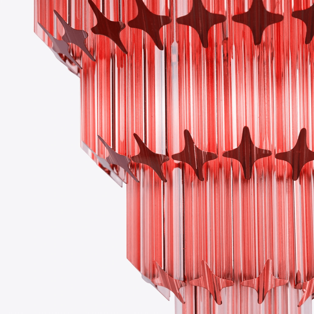 Liororelle lampadario ambra Diamante vetro Stratificato Retro