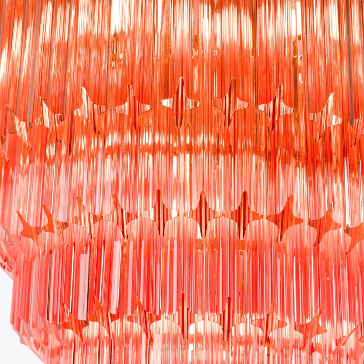 Liororelle lampadario ambra Diamante vetro Stratificato Retro