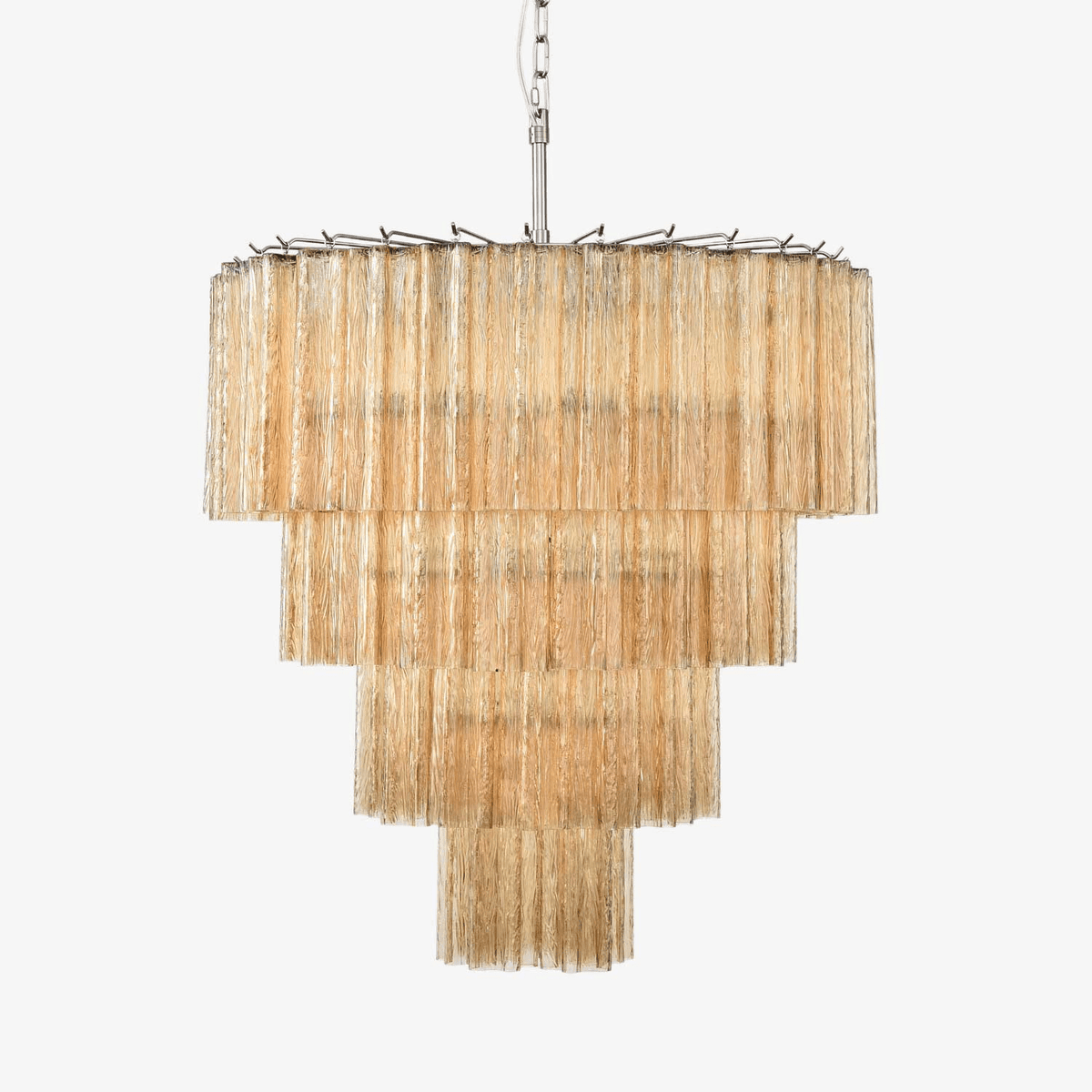Velanora lampadario a Cascata in vetro Stratificato elegante vintage