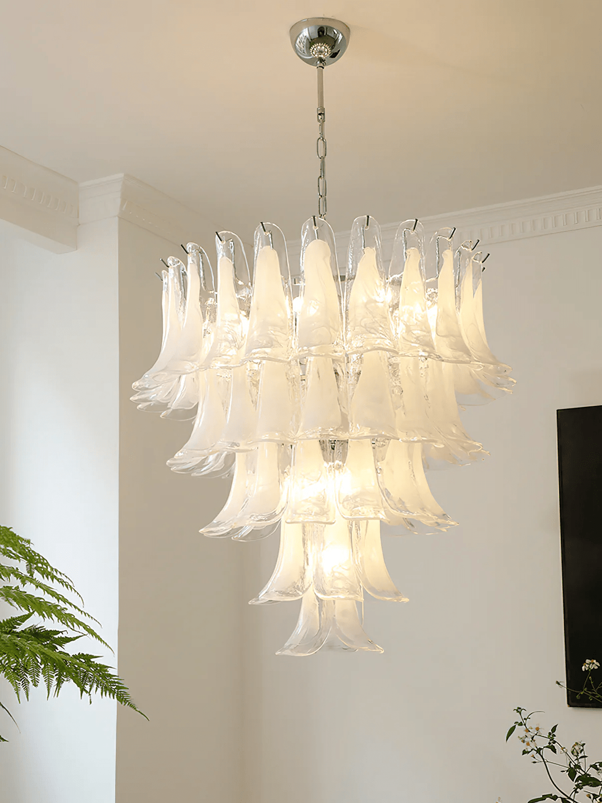Glyra lampadario ambra Fioritura