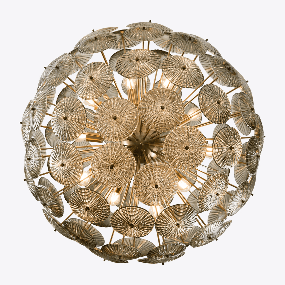 Celararia lampadario Sputnik Dandelion Burst vetro