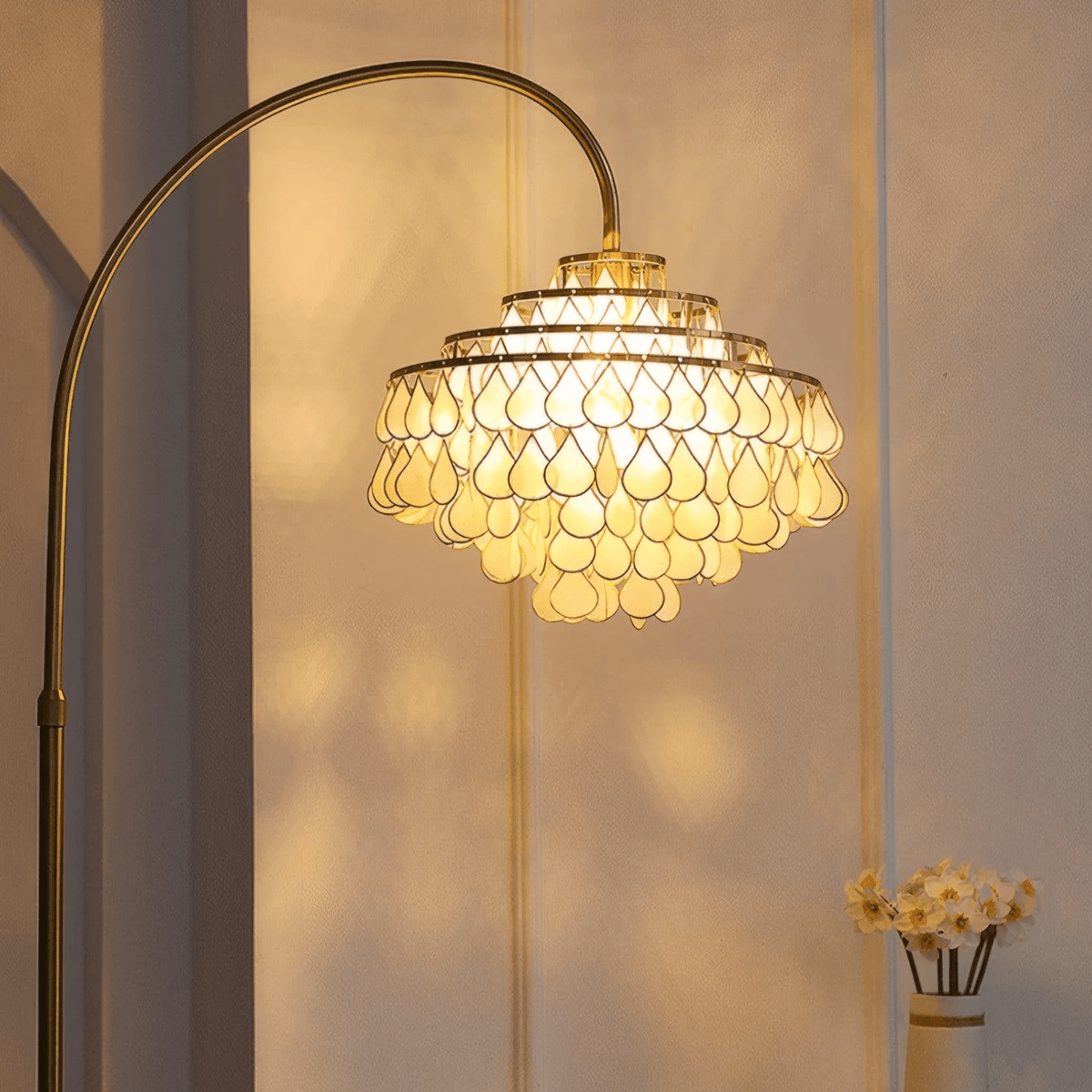 Emily lampada da terra Luxury Shell