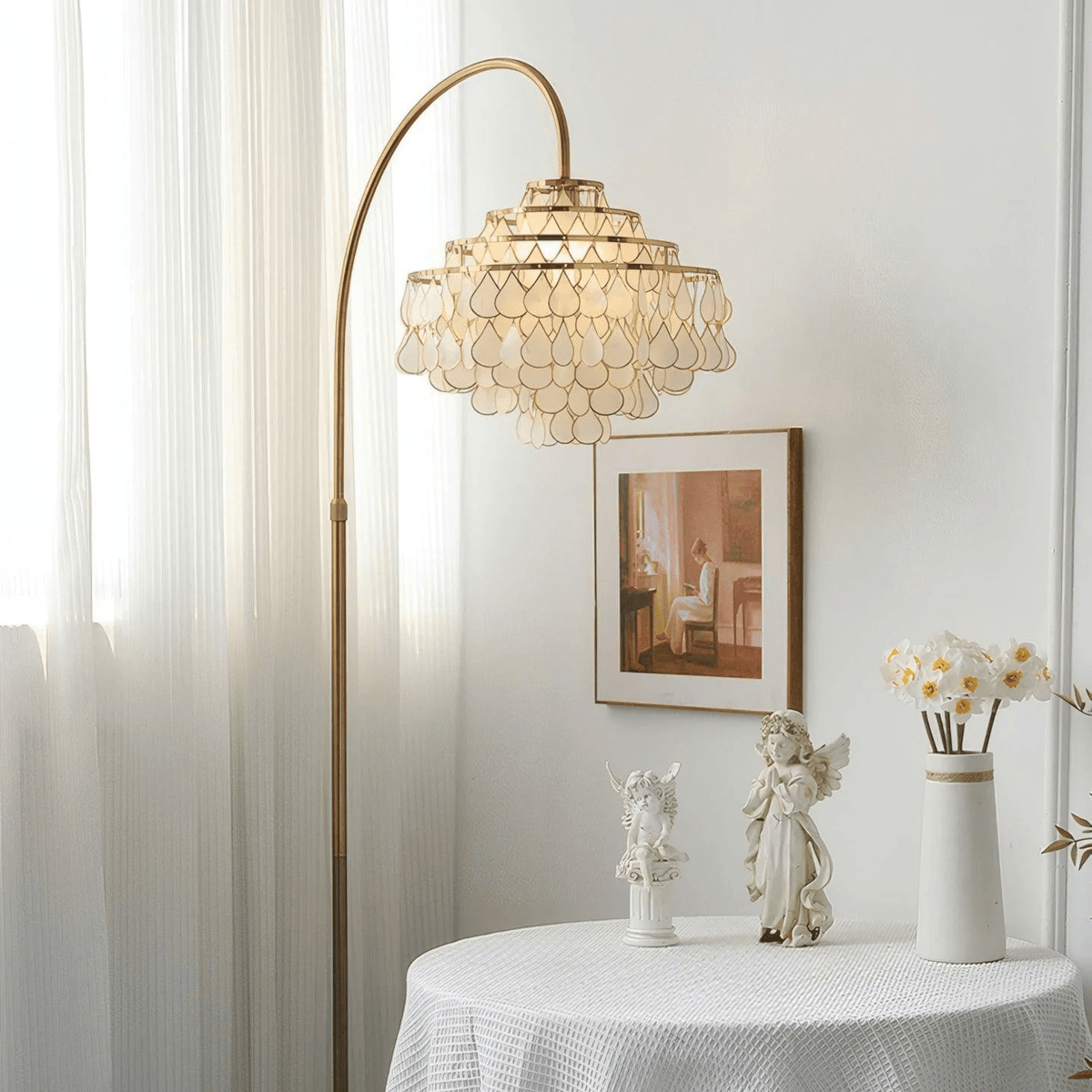 Emily lampada da terra Luxury Shell