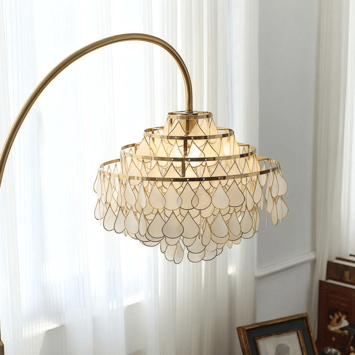 Emily lampada da terra Luxury Shell