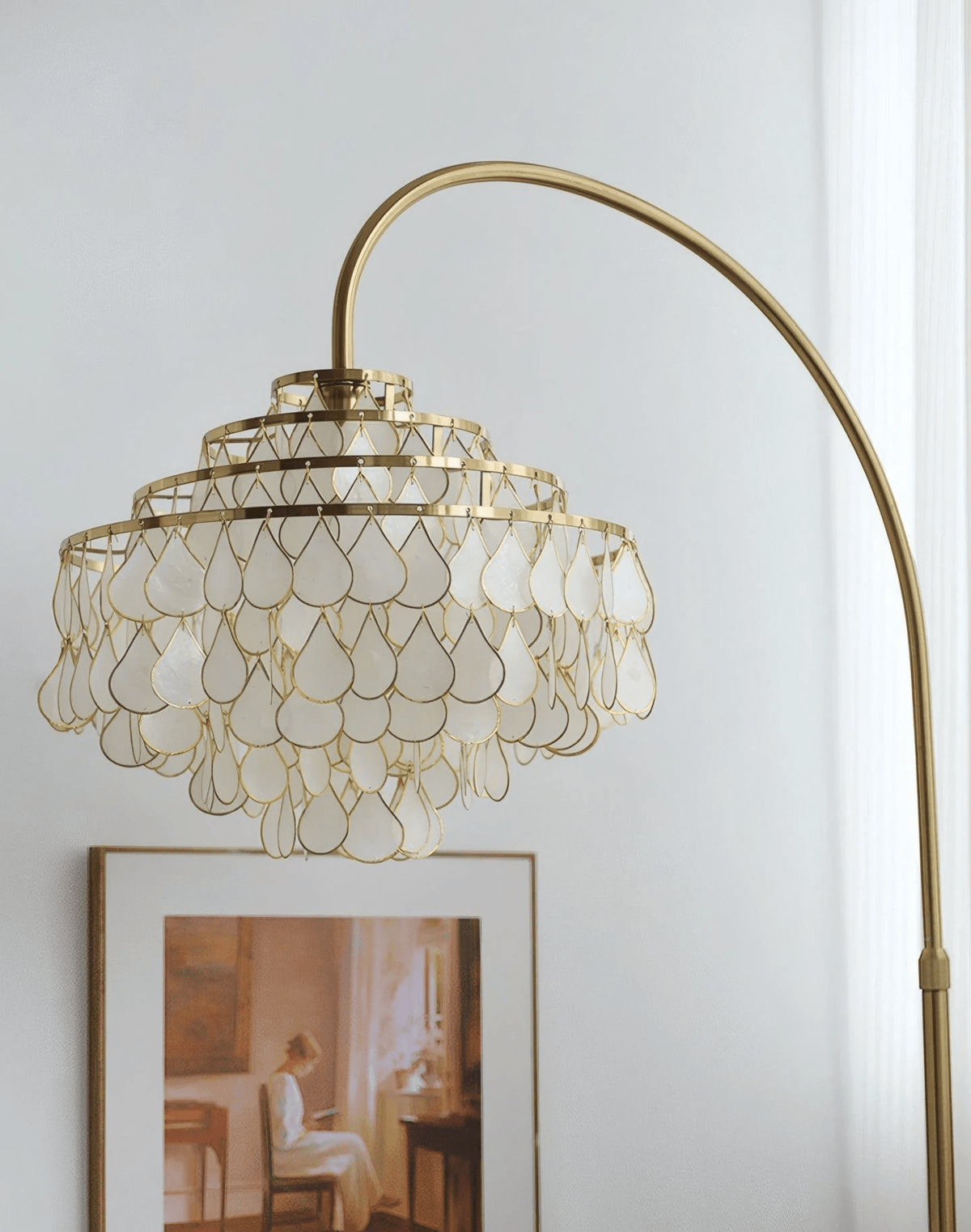 Emily lampada da terra Luxury Shell