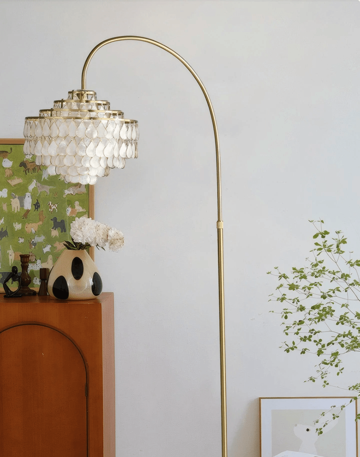 Emily lampada da terra Luxury Shell