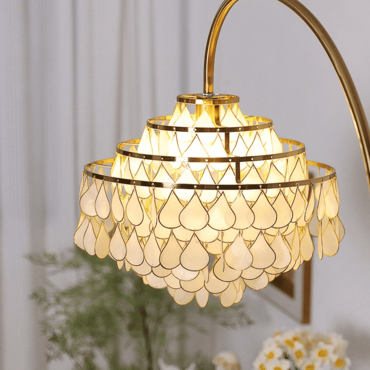 Emily lampada da terra Luxury Shell