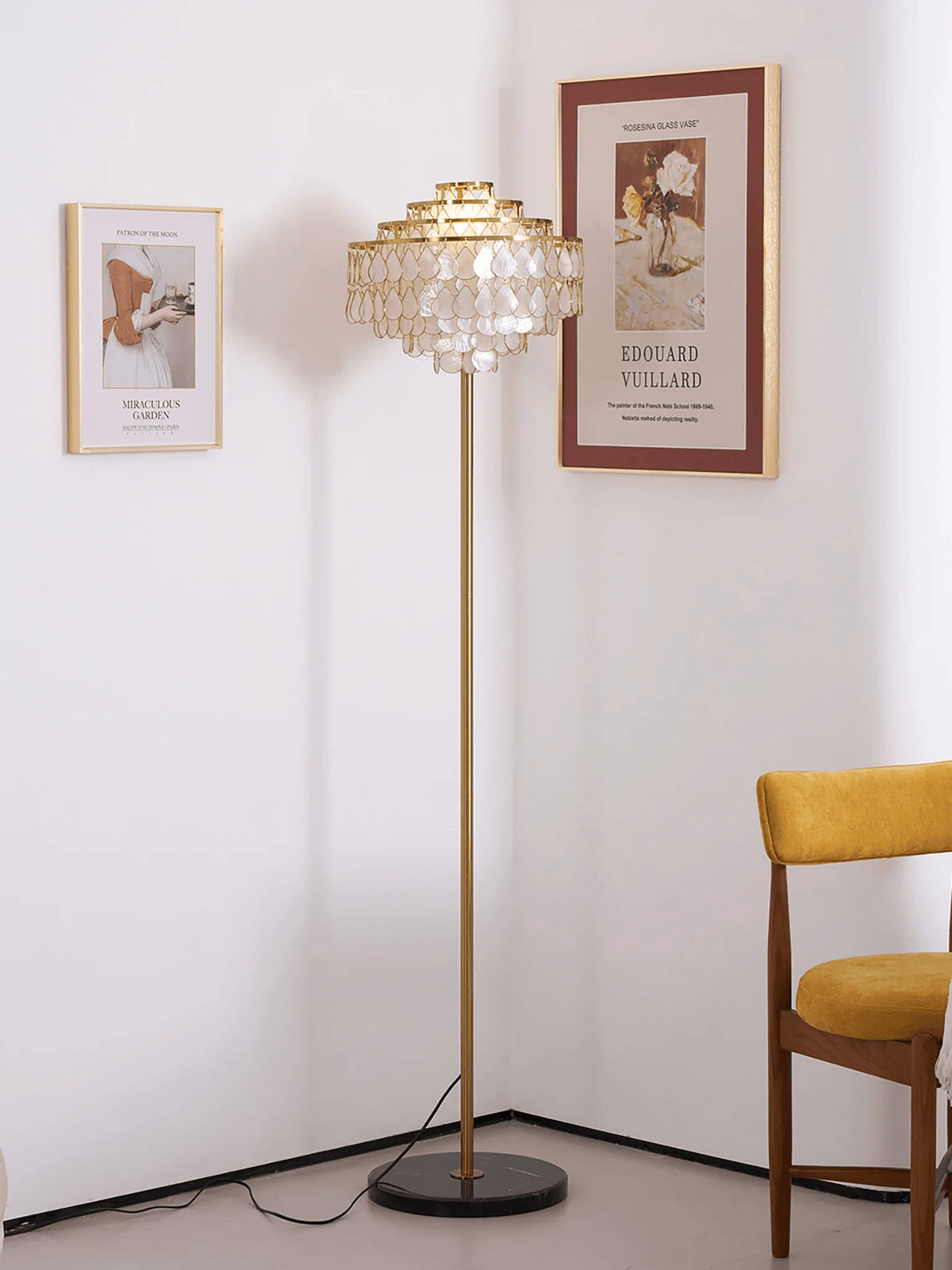 Emily lampada da terra Luxury Shell