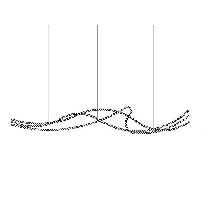 Kanell lampadario in ottone Sputnik