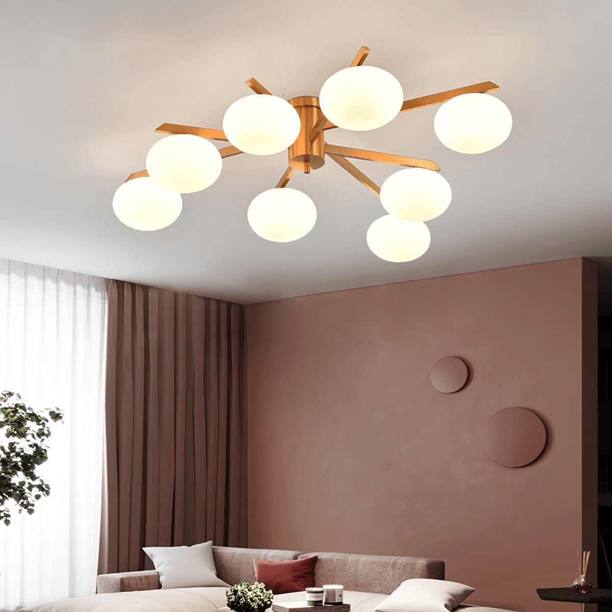 Velaraya lampada da soffitto moderna in vetro