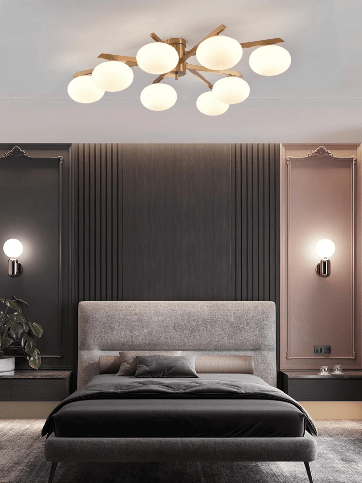 Velaraya lampada da soffitto moderna in vetro