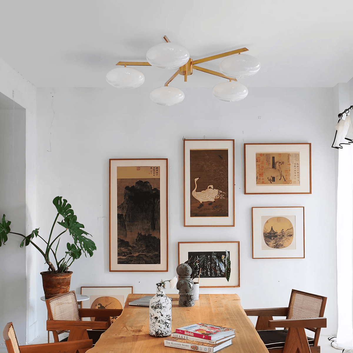 Velaraya lampada da soffitto moderna in vetro