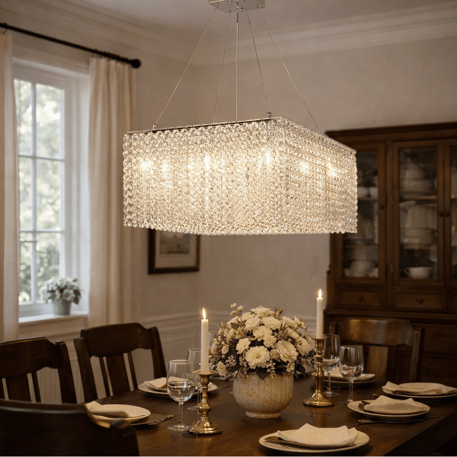 Vantess lampadario Quadro in Cristallo