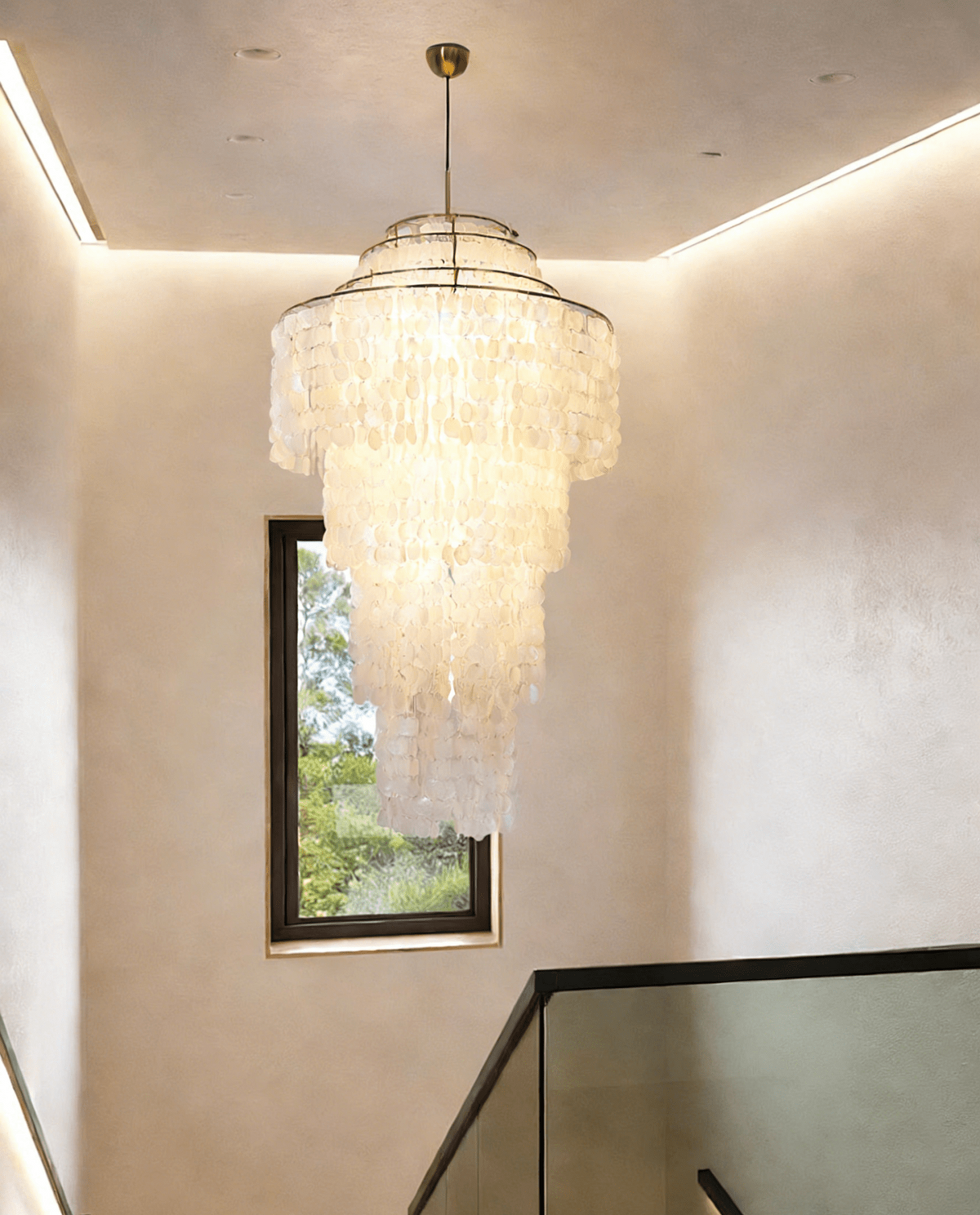 Eloryra lampadario a Cascata Guscio