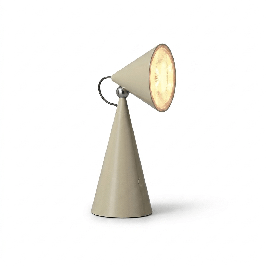 Rechargeable lampada da tavolo a cono