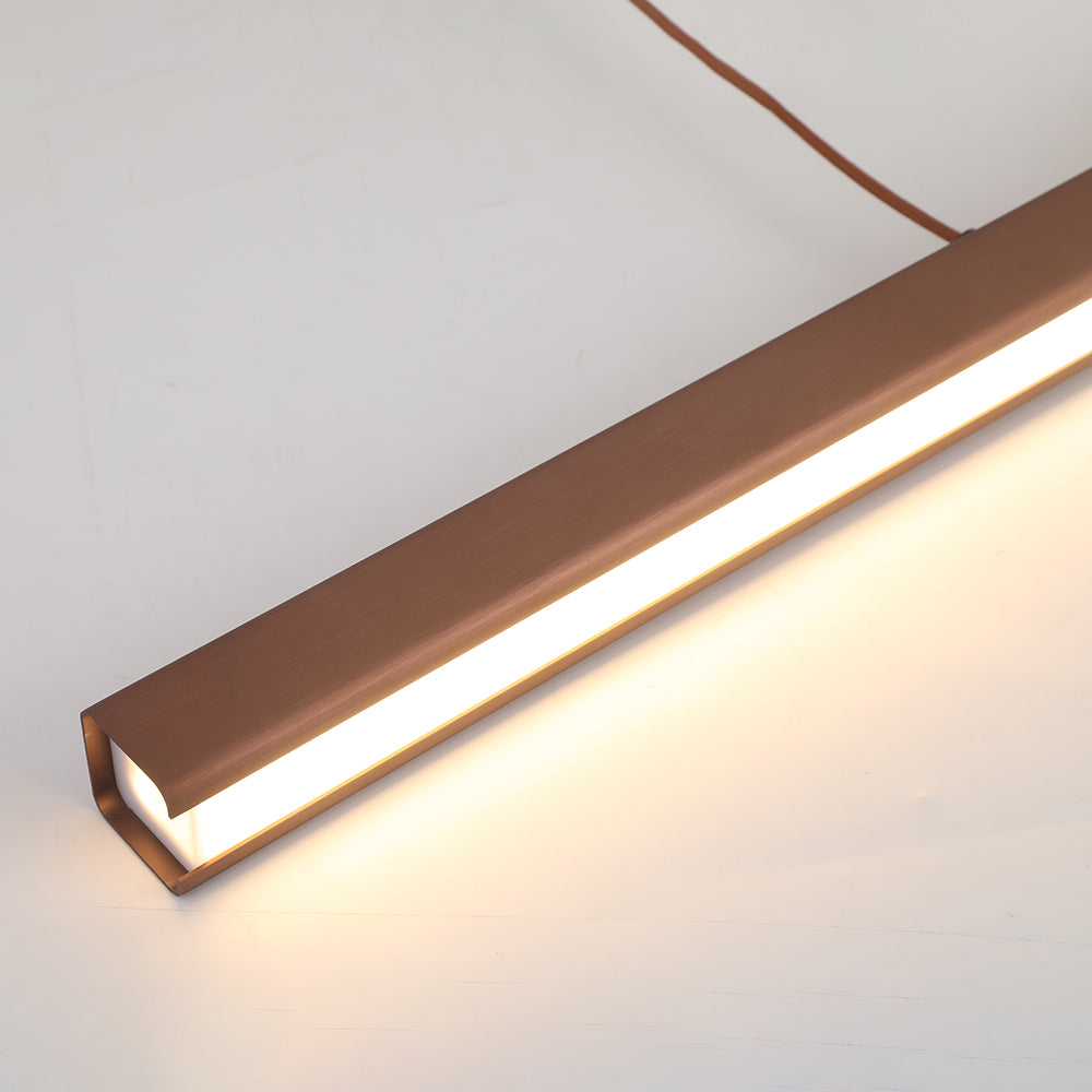 Arisha Moderna LED Lampada a Sospensione Metallo Nero/Marrone Lineare - Relic Pieces