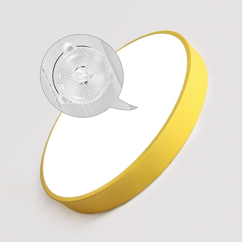 Valentina Moderno LED Plafoniere Rotondo Circolare Semplice Giallo/Blu/Verde/Rosa/Grigio Soggiorno/Camera da Letto - Relic Pieces