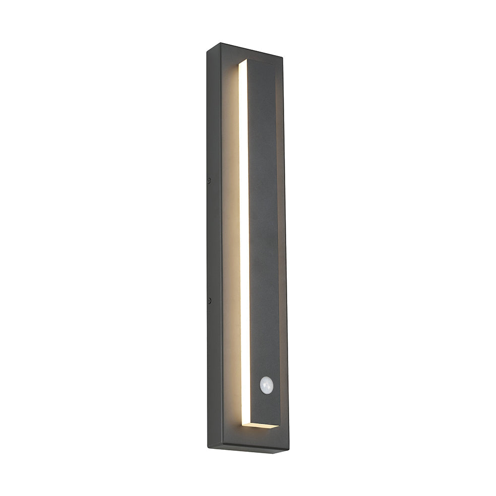 Ray Moderna LED Applique da Esterni Metallo Grigio Scuro/Bronzo Quadrato Corridoio/Giardino