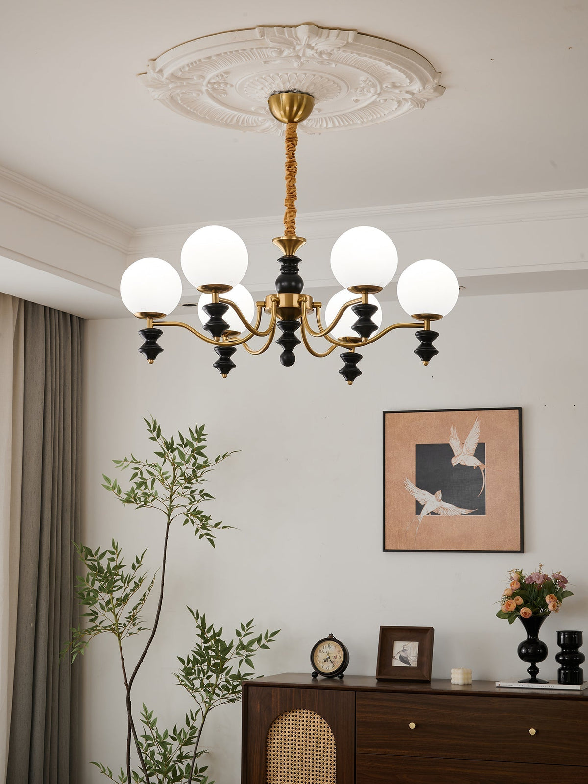 Ordore lampadario in legno Eleganza Tradizionale vintage