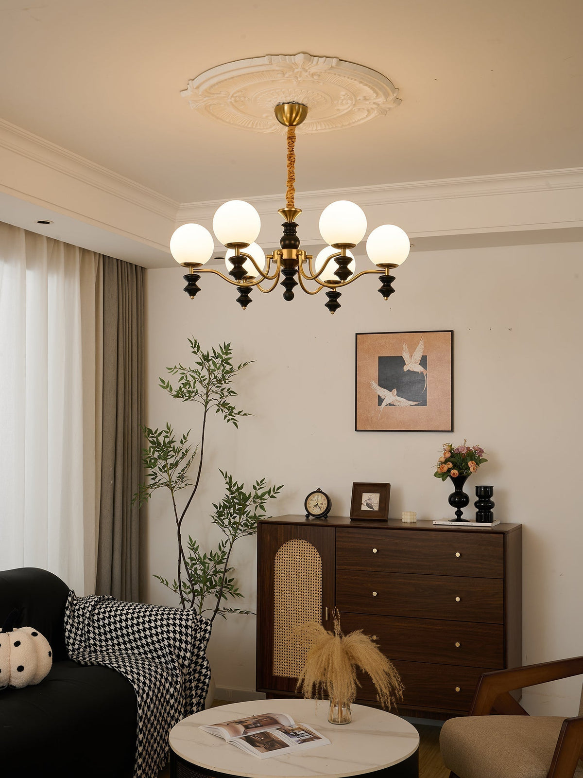 Ordore lampadario in legno Eleganza Tradizionale vintage
