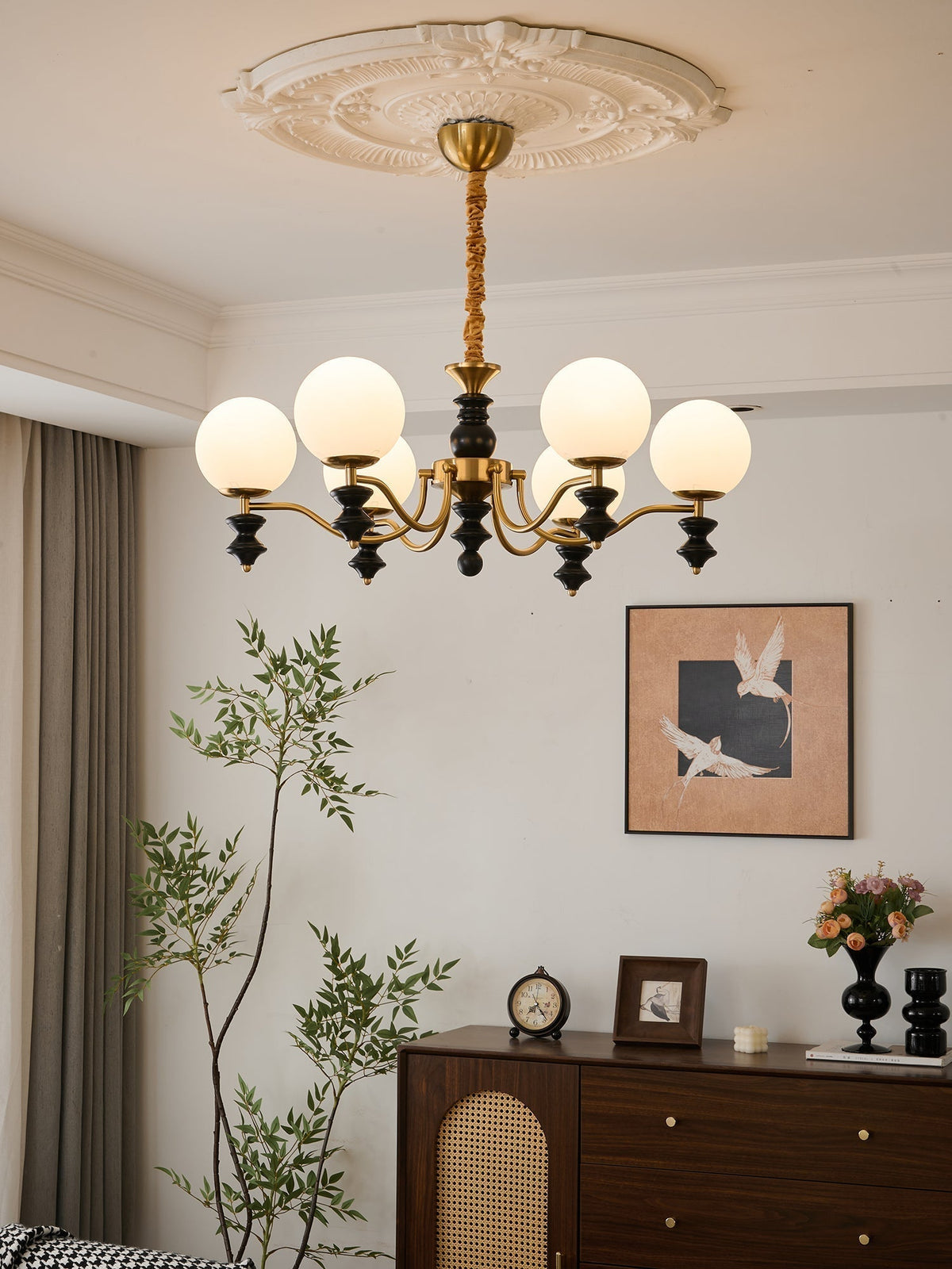 Ordore lampadario in legno Eleganza Tradizionale vintage