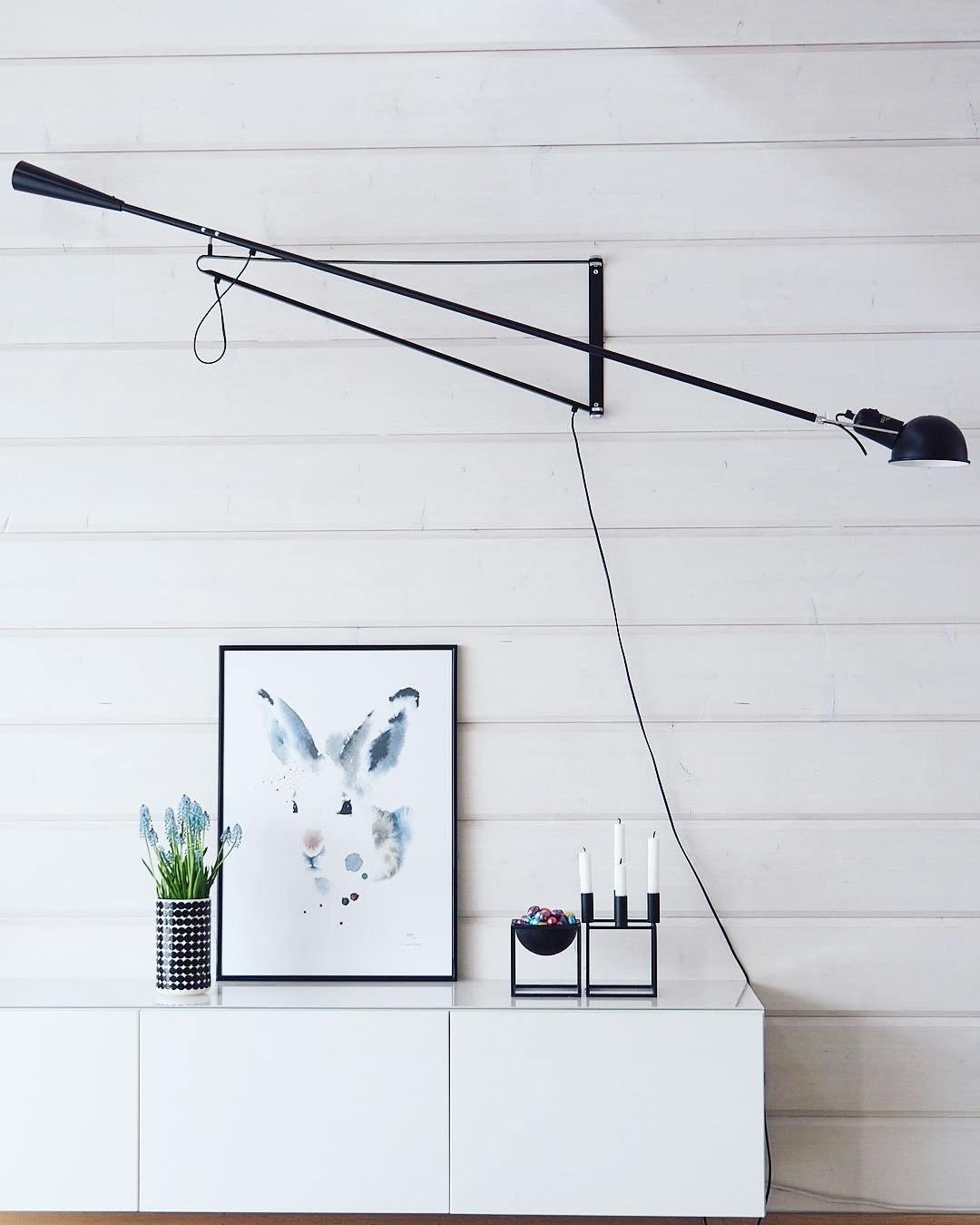 Cid lampada da parete moderna minimalista a braccio lungo